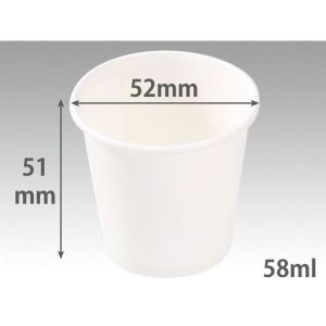 パックスタイル パックスタイル 紙コップ PS紙コップ 白無地 2オンス 58ml 1ケース(4000) 00286216 メーカー直送 法人限定 代引不可 北海道沖縄離島不可