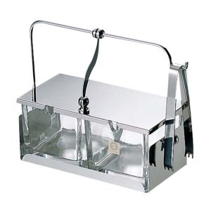 大塚硝子店 大塚硝子店 ガラス製 薬味入れ 中子 トング付 No.52