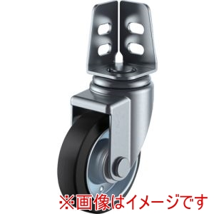 ユーエイキャスター YUEI ユーエイキャスター SA-100W アングル 自在 キャスター ゴム 車輪径100mm Sタイプ SA型 取付寸法20×21,16
