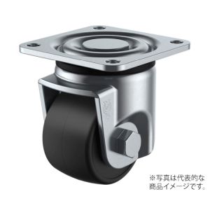 ユーエイキャスター YUEI ユーエイキャスター UHG-65GFB 低床式重荷重キャスター自在車 65径強化ナイロン車輪