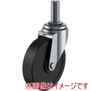 ユーエイキャスター YUEI ユーエイキャスター ET-65RH-M12-35 ねじ込み式 自在 キャスター ゴム 車輪径65mm Eタイプ ET型 ネジ寸法M12×35ピッチ1.75