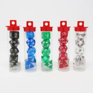 イメージミッション木鏡社 イメージミッション木鏡社 五立体クリアダイスセット 黒 KG15195