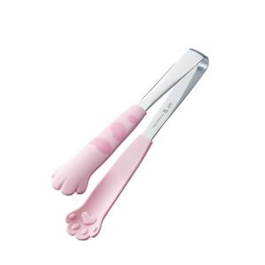 田辺金具 田辺金具 18-0 卓上トング きゃっちだにゃん たま 桃