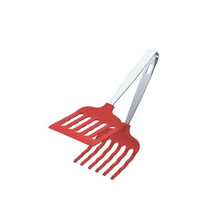 田辺金具 田辺金具 抗菌 耐熱 マルチグリルトング 265mm 赤