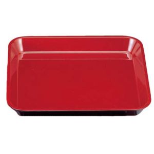 若泉漆器 若泉漆器 メラミン 大 デリカバット 黒内朱 1-121-7 尺0寸 ADLJ301