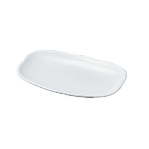 若泉漆器 若泉漆器 ニューホワイト 長手盛鉢 18cm