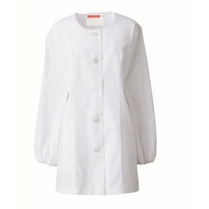 カゼン KAZEN カゼン 740-30 衿なし調理衣 長袖 白 Sサイズ KAZEN