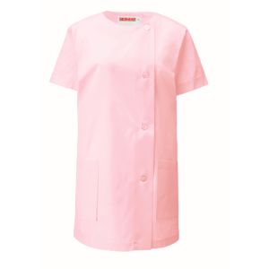 カゼン KAZEN カゼン 751-33 女子調理衣 半袖 ピンク 3Lサイズ KAZEN