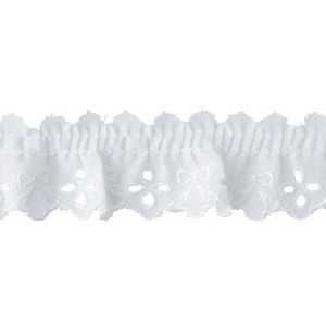 一井商店 一井商店 綿フリルレース リボン柄 CF5053-00