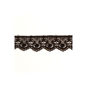一井商店 一井商店 ケミカルレース フラワー 幅32mm 13.7m巻 巻 黒 CM6104-09