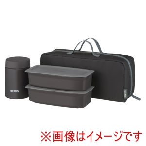 サーモス THERMOS サーモス THERMOS 真空断熱 スープ ランチ セット 200ml ブラックグレー JEH-1000