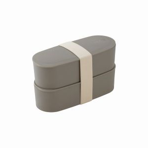 サーモス THERMOS サーモス フレッシュランチボックス 600ml 300ml×2個 モカ DJT-601W MC