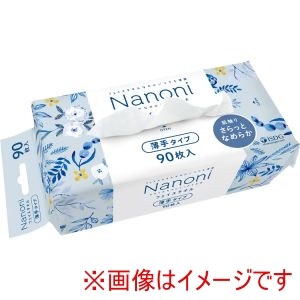 医食同源ドットコム 医食同源ドットコム 491388 Nanoni ナノニ フェイスタオル 薄手タイプ 90枚入