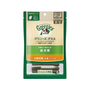 マース MARS マース グリニーズ プラス 成犬用 小型犬用 7-11kg 6本