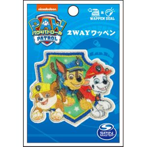 ミノダ ミノダ パウ パトロール アイロンワッペン 大 トリオ エンブレム T01Y2371