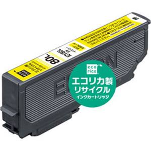 エコリカ ecorica エコリカ ECI-E80L-Y リサイクルインク イエロー ecorica