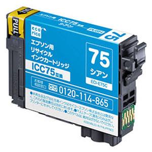 エコリカ ecorica エコリカ ECI-E75C リサイクルインク シアン ecorica