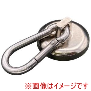 ラクテム ラクテム MHMK36 強力マグネット カラビナフック型 Φ36 ゴム付