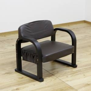 後藤家具物産 後藤家具物産 側面ポケット付き楽々座椅子 ZA-MT-PVC-BR メーカー直送 代引不可 北海道沖縄離島不可