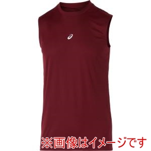 アシックス asics アシックス 2031F103 ミドルフィットノースリーブアンダーシャツ エンジ M