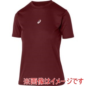 アシックス asics アシックス 2034A986 ジュニアミドルフィット半袖アンダーシャツ エンジ 130