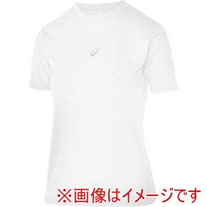 アシックス asics アシックス 2034A986 ジュニアミドルフィット半袖アンダーシャツ ブリリアントホワイト 130