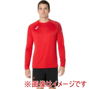 アシックス asics アシックス 2053A209 トップラインファミリー長袖シャツ ファイアリーレッド 2XL