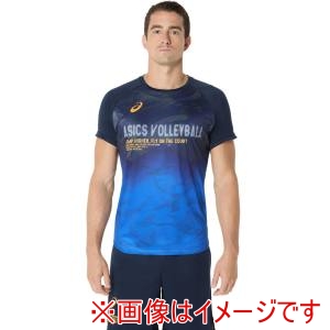 アシックス asics アシックス 2051A373 トップライン半袖シャツ ミッドナイト 3XL