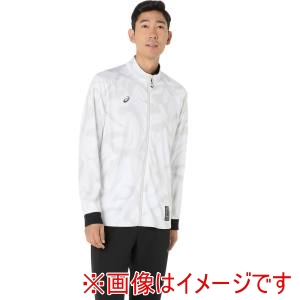 アシックス asics アシックス 2031E985 ドライグラフィックストレッチニットジャケット BRILLIANT WHITE XL