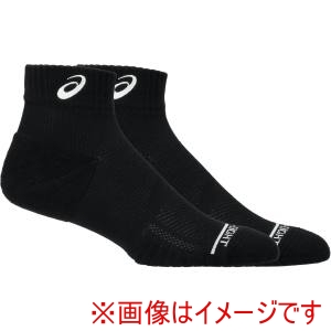 アシックス ASICS アシックス 3053A163 サポートショートソックス12 パフォーマンスブラックxブリリアントホワイト S