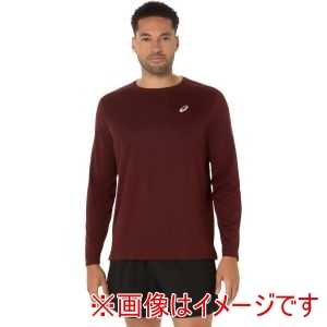 アシックス ASICS アシックス 2011D296 ランニングドライ長袖シャツ ダークレッドプラネット S
