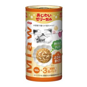 アイシア AIXIA アイシア MiawMiaw 3P ささみ入りまぐろ 480g 160g×3缶 726420