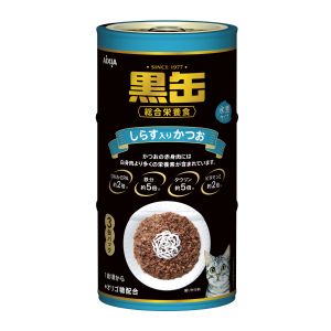 アイシア AIXIA アイシア 黒缶3P しらす入りかつお 480g 726470