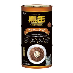 アイシア AIXIA アイシア 黒缶3P ささみ入りかつお 480g 726480
