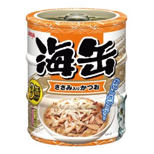 アイシア AIXIA アイシア 海缶ミニ3P ささみ入りかつお 180g 60g×3缶 AIXIA