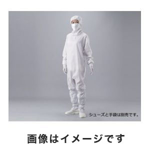 アズワン  AS ONE アズワン アズピュアクリーンルームウェア フード・マスク一体・ハイドファスナー 白 L 2-4938-02 10312W