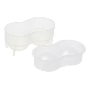 リバティーコーポレーション リバティー アイストレー 製氷皿 丸氷 2個取り クリア LD-484 ポンッと氷が取りやすい