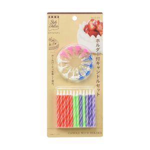 リバティーコーポレーション リバティー ホルダー付 キャンドル ろうそく セット LD-572