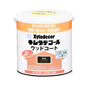 カンペハピオ KANSAI カンペハピオ 水性キシラデコール ウッドコート ジェットブラック 3.4L