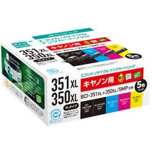 エコリカ ecorica エコリカ ECI-C351XL-5P リサイクルインク 5色パック ecorica
