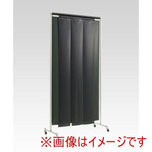 吉野 吉野 YS-12SC-KG-DG 溶接遮光フェンス クグレール 遮光用衝立のれん型 1×2m キャスター付 ダークグリーン 法人限定 メーカー直送 北海道沖縄離島不可