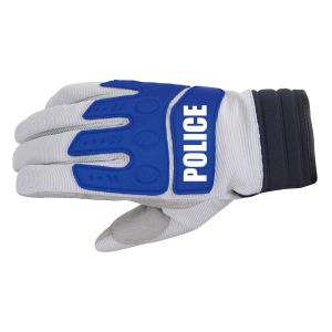 コミネ KOMINE コミネ 06-785 GK-785 インストラクターWグローブ GREY/ブルー POLICE #XL