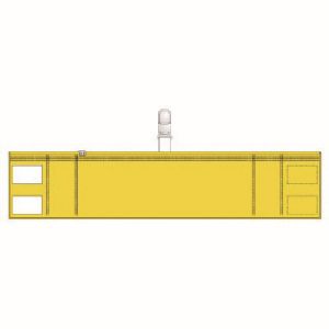 ユニット UNIT ユニット 848-56 ファスナー付腕章 クリップタイプ 黄