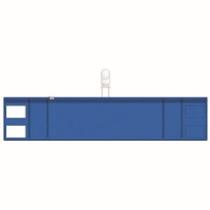 ユニット UNIT ユニット 848-59 ファスナー付腕章 クリップタイプ 青