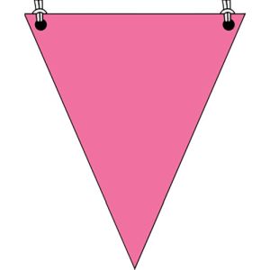 ユニット UNIT ユニット 372-66 三角旗 蛍光ピンク無地