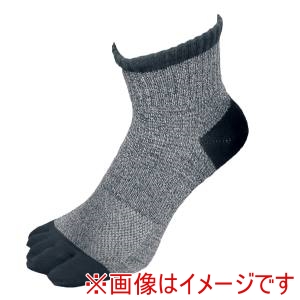カヴァーワーク COVER WORK カヴァーワーク FT-2116 クールマックス ソックス ショート丈 五本指2足組 杢グレー F