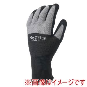 カヴァーワーク COVER WORK カヴァーワーク FT-311300 13ゲージ ポリエステル+弾性糸原手 天然ゴム背抜き手袋 UFC グレー/ブラック Mサイズ