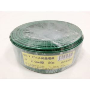 愛知電線 AEW 愛知電線 IV2.0M-G50 IVケーブル 2.0mm 50m 緑