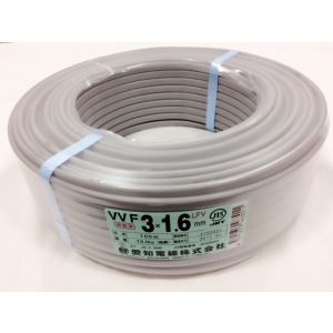 愛知電線 AEW 愛知電線 VVF3X1.6M100 VVFケーブル 1.6mm 100m