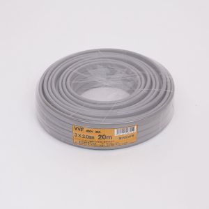 愛知電線 AEW 愛知電線 VVF3X2.0M20 VVFケーブル 2.0mm 20m